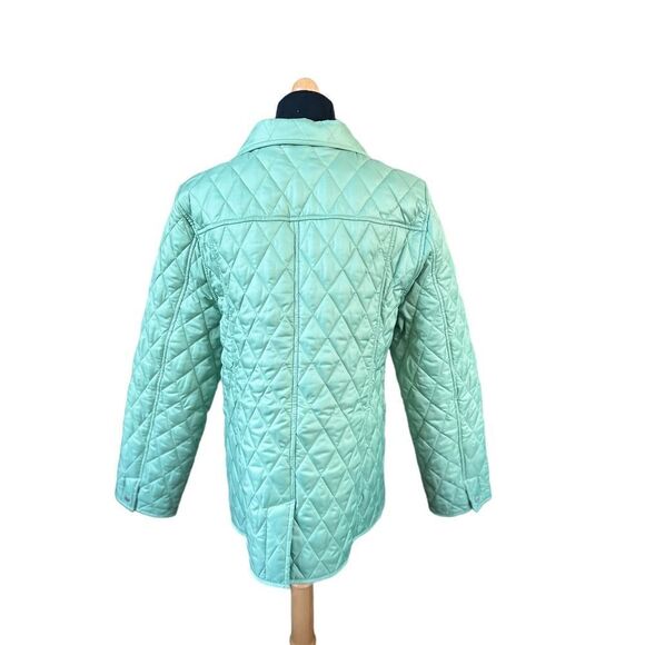 L.L.Bean Women's Quilted Jacket Outdoor Green Size M Petite - Picture 4 of 9